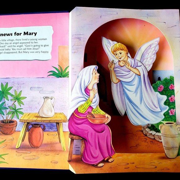 RARE - The Very First Christmas by Juliet David (2008, Hardcover) 3D Pop-Up Book - Picture 3 of 8